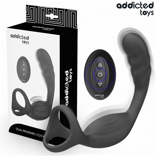 ADDICTED TOYS - DOUBLE PROSTATIC COCKRING WITH REMOTE CONTROL