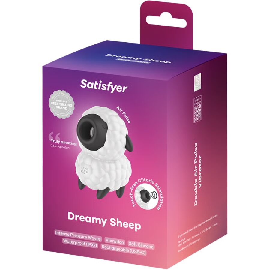 SATISFYER - DREAMY SHEEP VIBRATOR &amp; AIR PULSE STIMULATOR