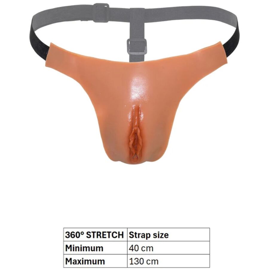 HIDDEN DESIRE - ALTER EGO ADJUSTABLE OPEN VAGINA STRING MEAT