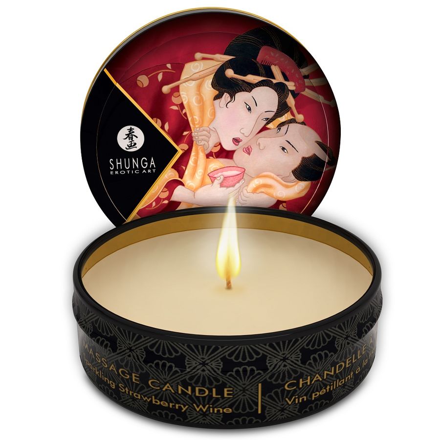 SHUNGA -  MINI CARESS BY CANDLELIGHT DISPLAY MASSAGEKERZEN 24 EINHEITEN