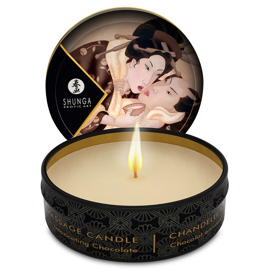 SHUNGA -  MINI CARESS BY CANDLELIGHT DISPLAY MASSAGEKERZEN 24 EINHEITEN