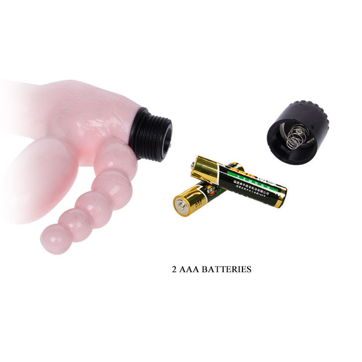 BAILE - WIRELESS TPR STRAP WITH VIBRATION AND ANAL STIMULATION 25.4 CM