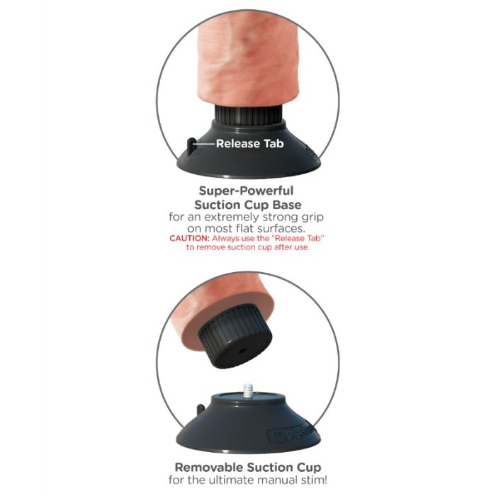 KING COCK - VIBRANT DILDO WITH TESTICLES 25.5 CM NATURAL COLOR