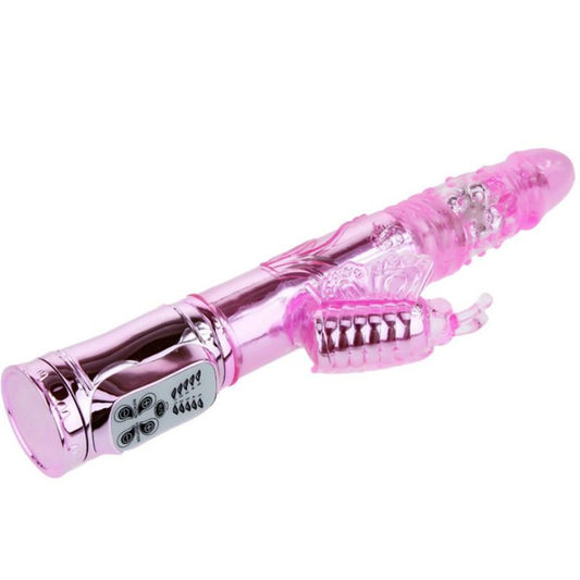 BAILE - RECHARGEABLE VIBRATOR WITH ROTATION AND PULLING BUTTERFLY STIMULATOR