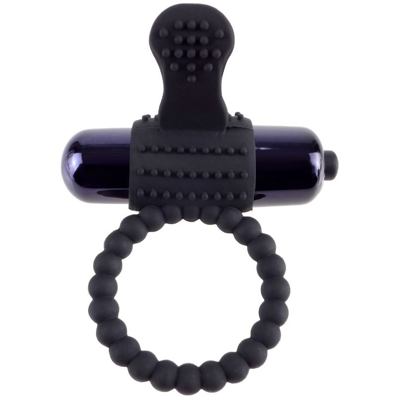FANTASY C-RINGZ - BLACK SILICONE VIBRATION RING