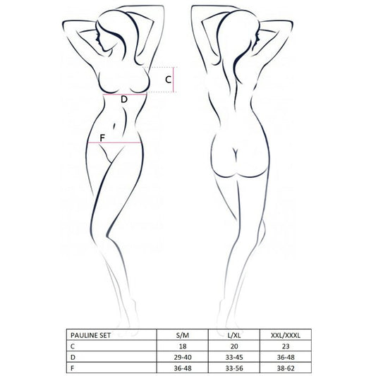 PASSION - WOMAN PAULINE SET 3-PIECE SIZE L/XL