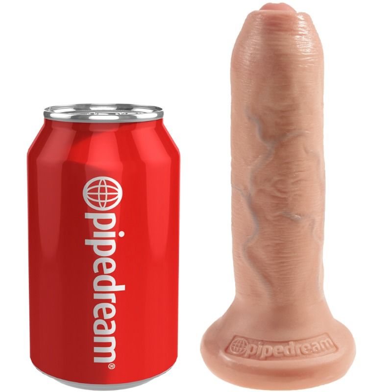 KING COCK - REALISTIC DILDO UNCUT MEAT 15 CM