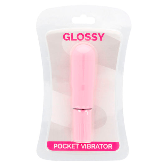 GLOSSY - PINK POCKET VIBRATOR