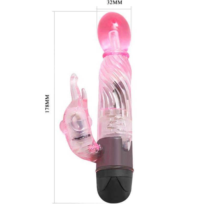 BAILE - GIVE THEM A KIND OF LOVER'S VIBRATOR WITH PINK BUNNY 10 MODES