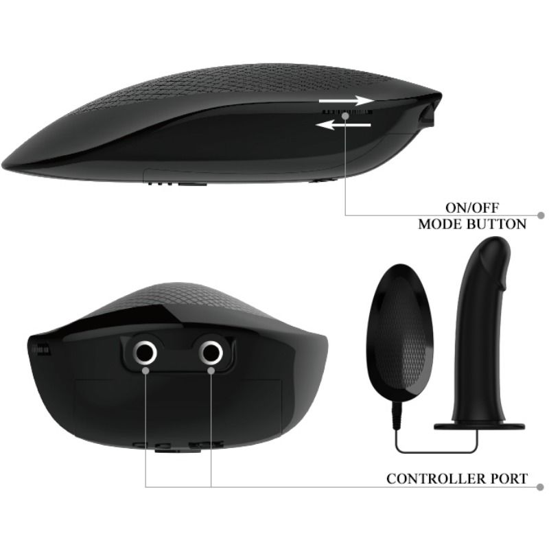 PRETTY LOVE - MARVIN STRAP-ON WITH VIBRATION AND HOLLOW DILDO