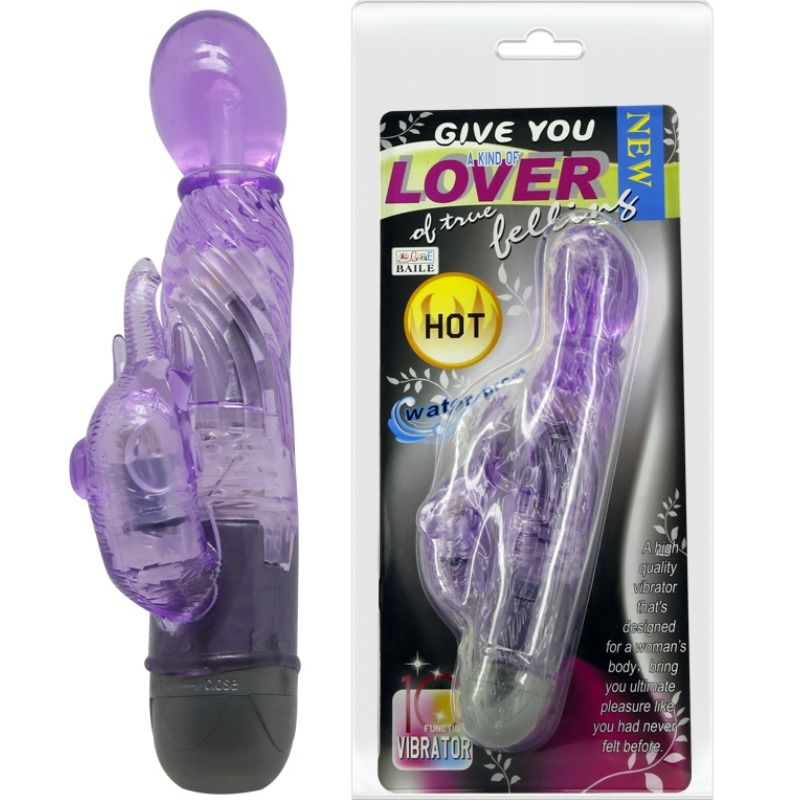 BAILE - GIVE THEM A KIND OF LOVER'S VIBRATOR WITH PURPLE BUNNY 10 MODES