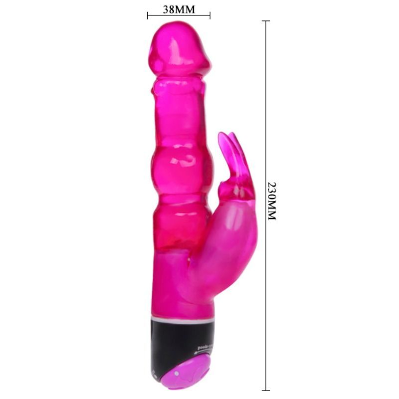 BAILE - WAVES OF PLEASURE FANTASY VIBRATOR WITH LILATRIC RABBIT 23 CM
