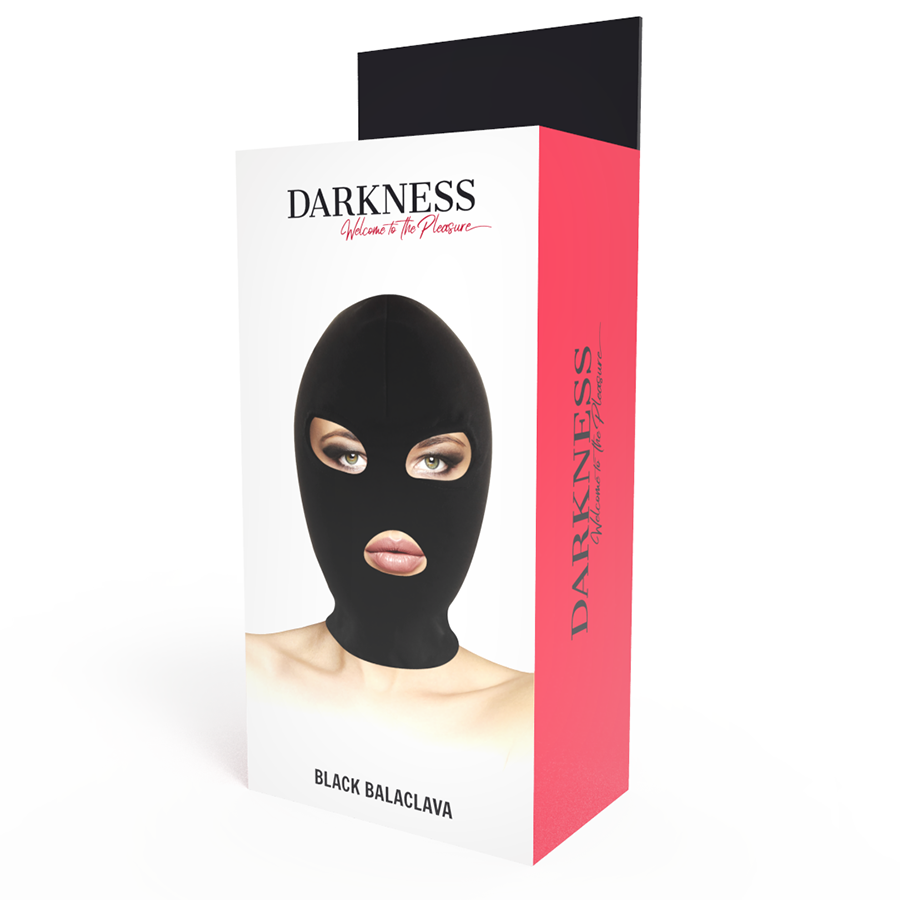 DARKNESS - BDSM SUBMISSION MASK, MOUTH AND EYES BLACK