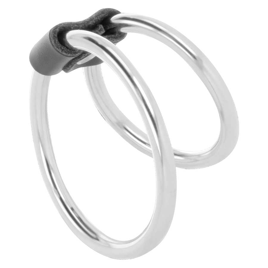 DARKNESS - DOUBLE PENIS RING MADE OF METAL