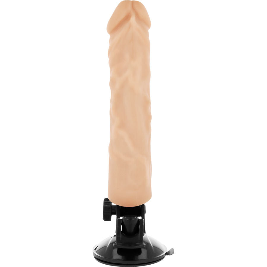 BASECOCK - REALISTIC VIBRATOR WITH REMOTE CONTROL NATURAL 21 CM -O- 4 CM