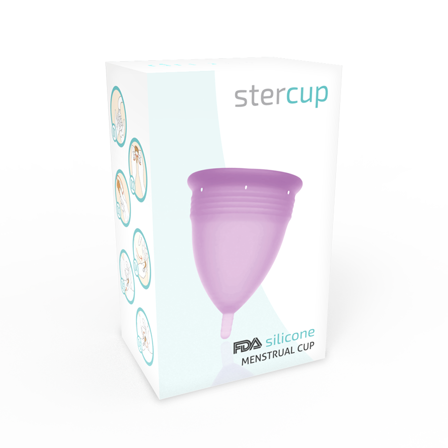 STERCUP - FDA SILICONE MENSTRUAL CUP LILATRIC - SIZE L