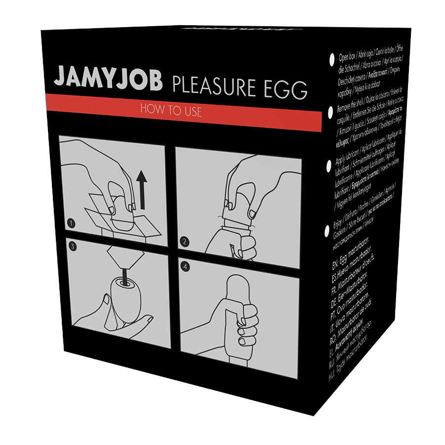 JAMYJOB - EGG MASTURBATOR BLACK VERSION DISCREET