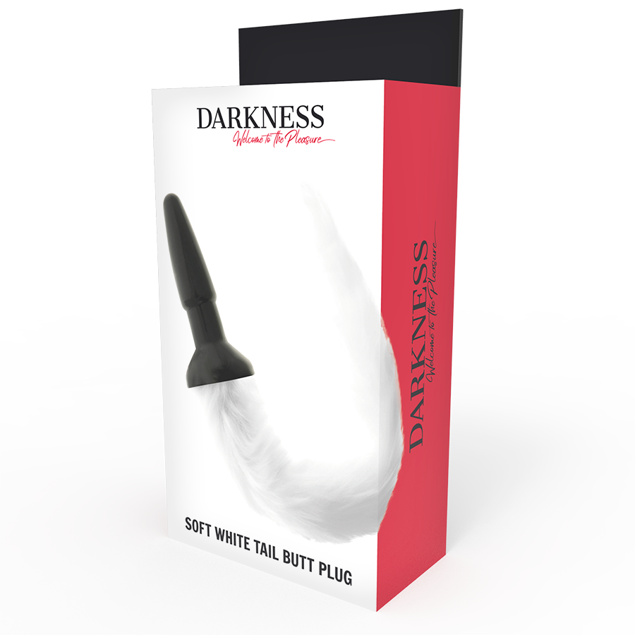 DARKNESS - SILICONE ANAL PLUMP with white tail