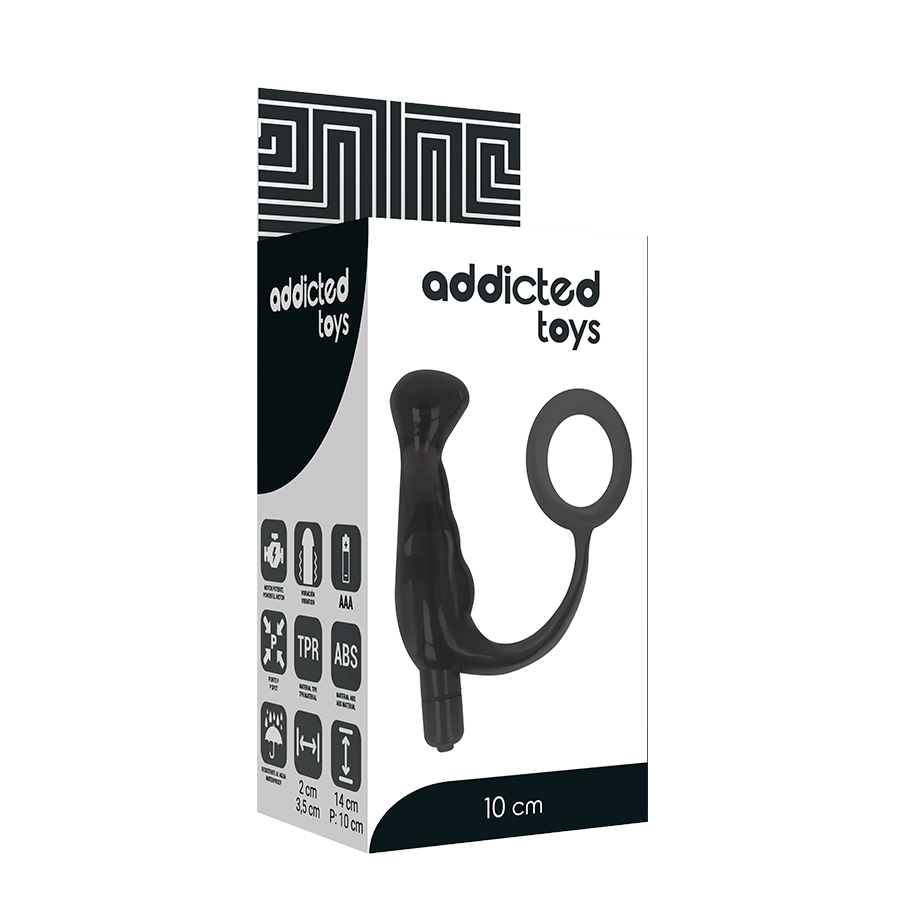 ADDICTED TOYS - VIBRATOR CHEERS TICO BLACK 10 CM