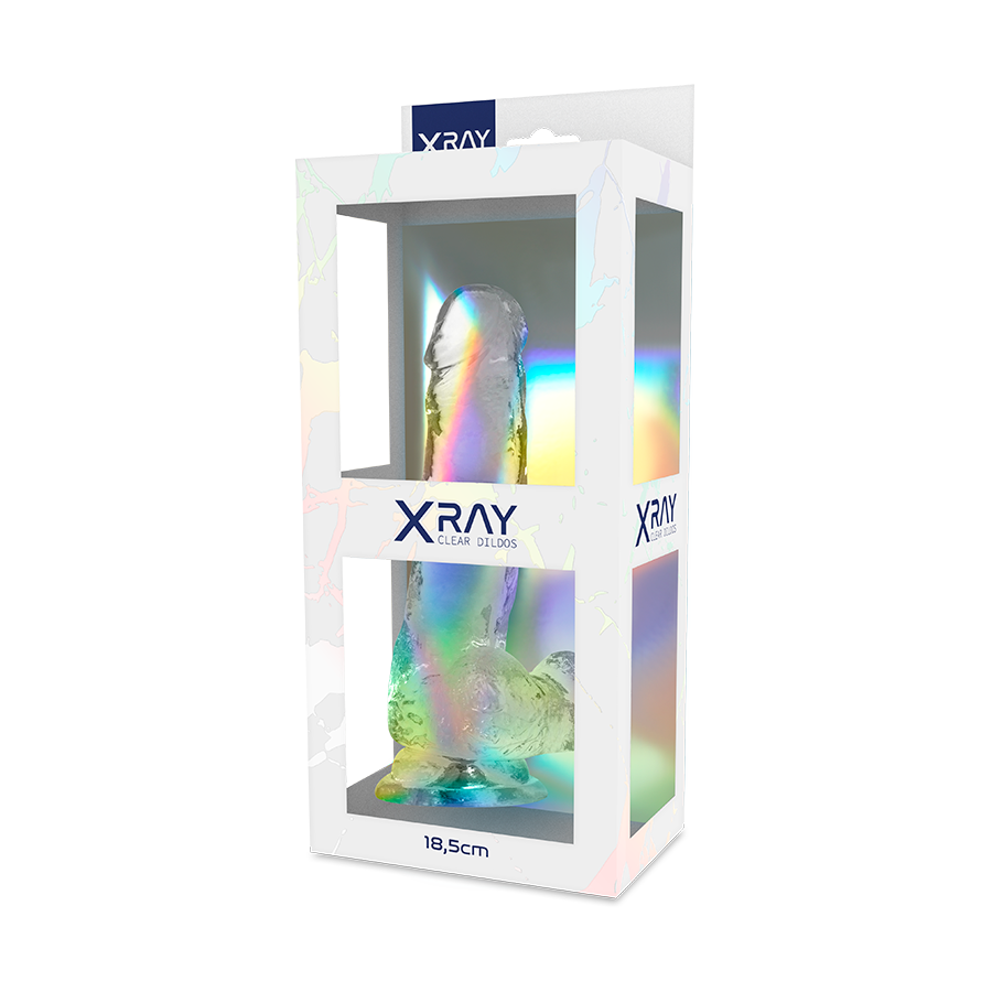X RAY - CLEAR ROCKET WITH EGGS 18.5 CM -O- 3.8 CM
