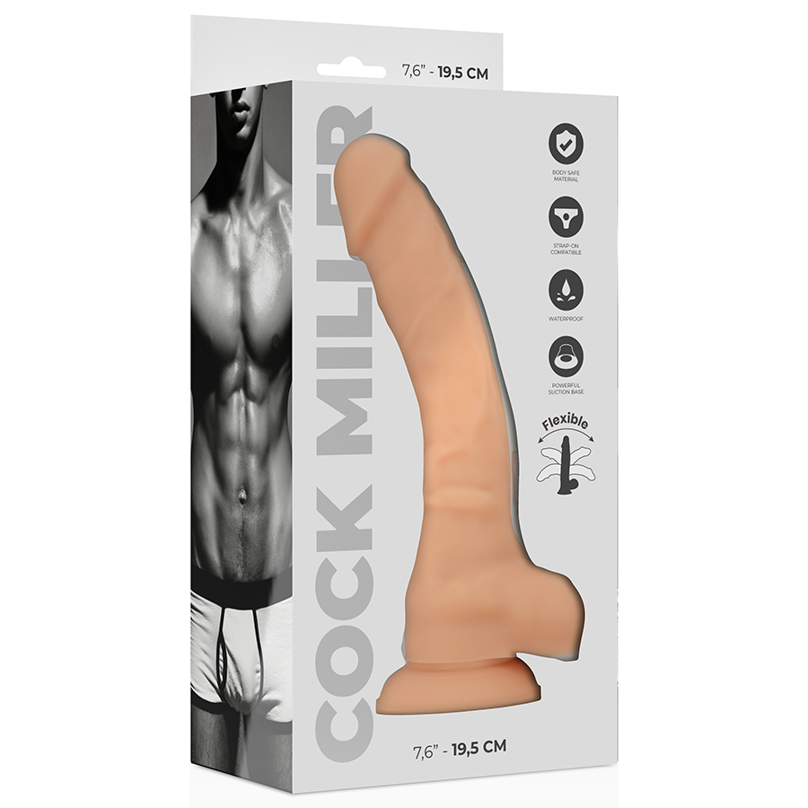 COCK MILLER - DILDO REALISTIC SILICONE DENSITY ARTICULABLE MEAT 19.5 CM