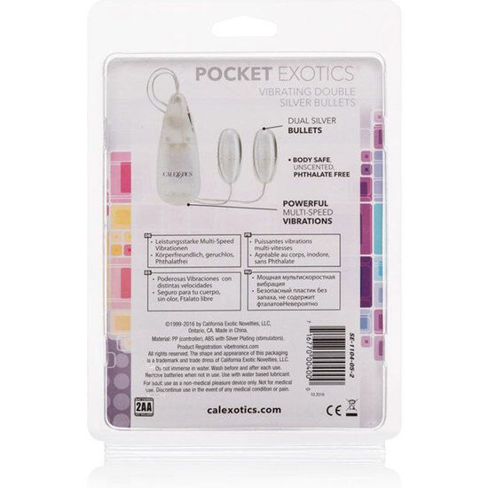 CALEXOTICS - VIBRANT BALLS SILVER DUO