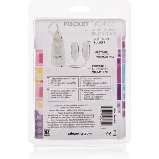 CALEXOTICS - VIBRANT BALLS SILVER DUO