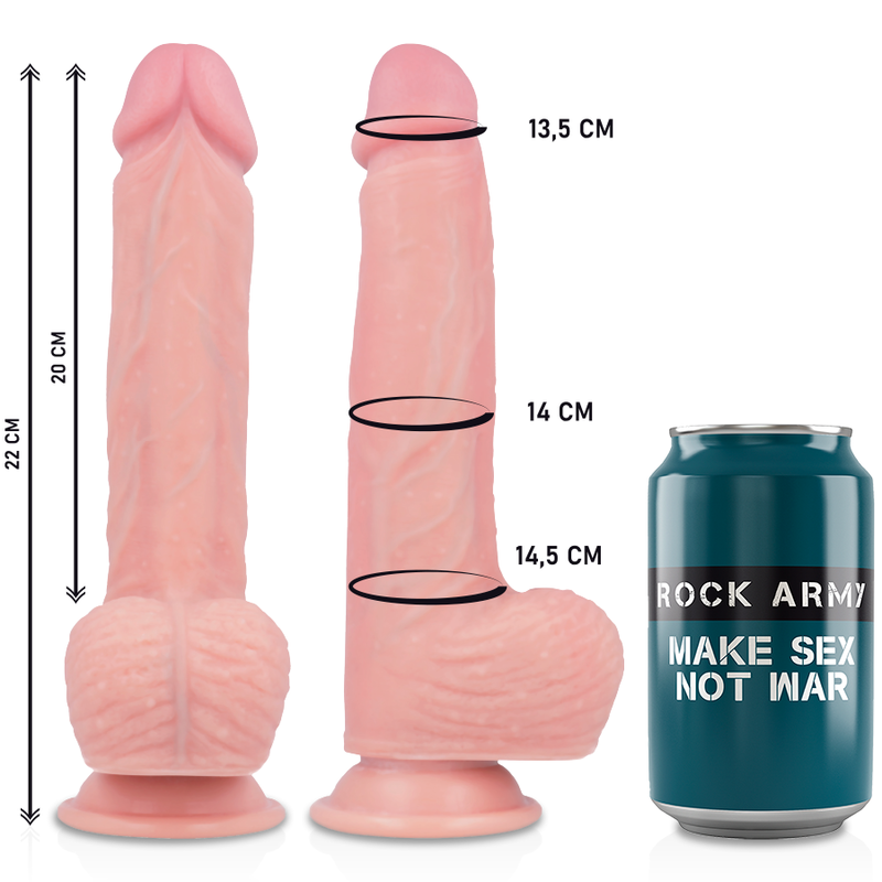ROCKARMY - LIQUID SILICONE PREMIUM HAWK REALISTIC 22 CM -O- 4.6 CM