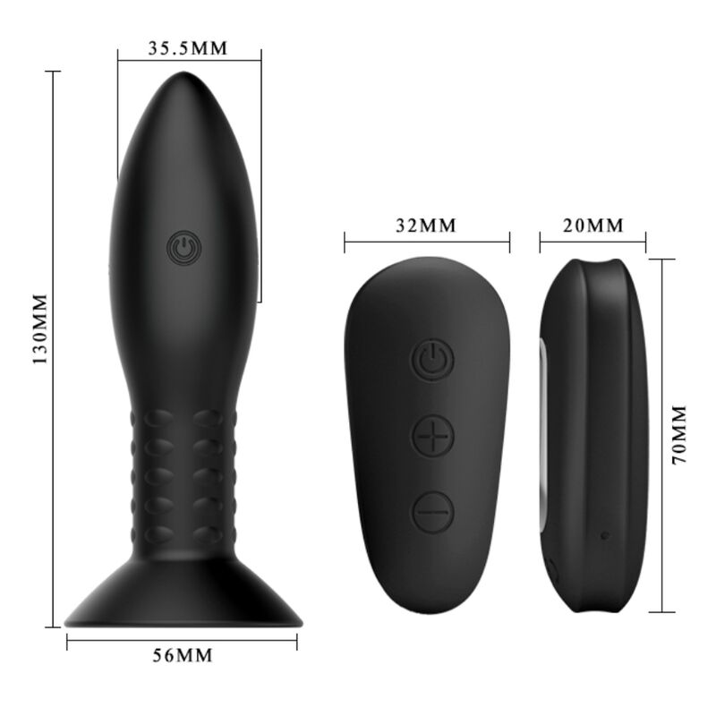 MR PLAY - PLUG WITH BLACK ROTATING BLADES REMOTE CONTROL