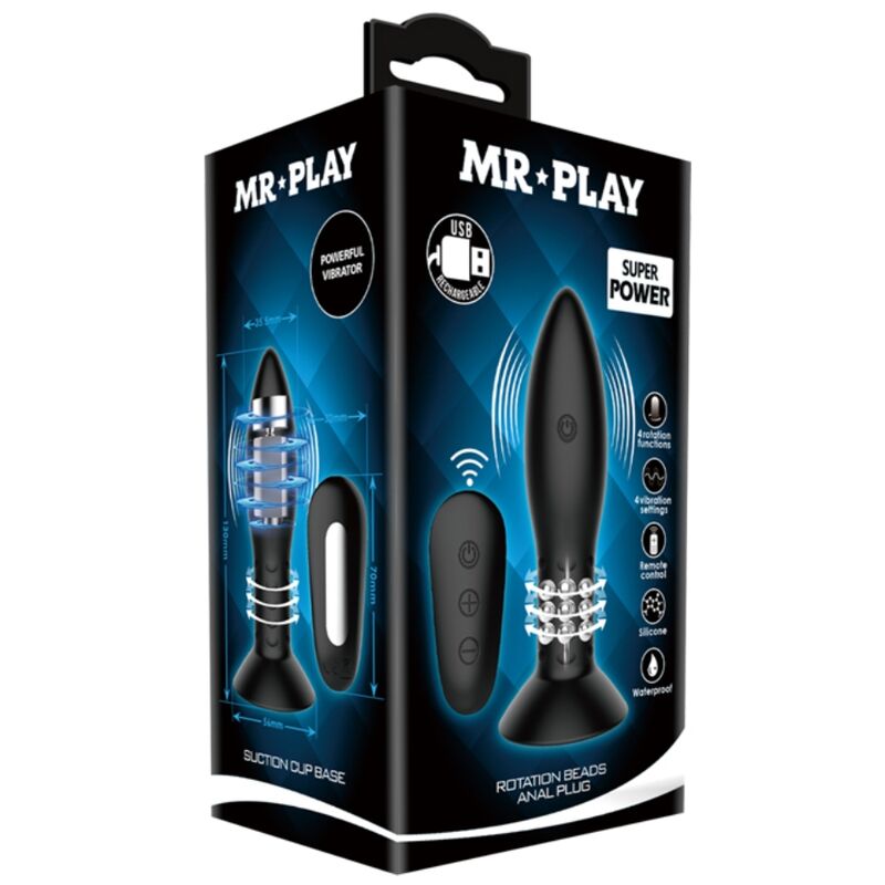 MR PLAY - PLUG WITH BLACK ROTATING BLADES REMOTE CONTROL