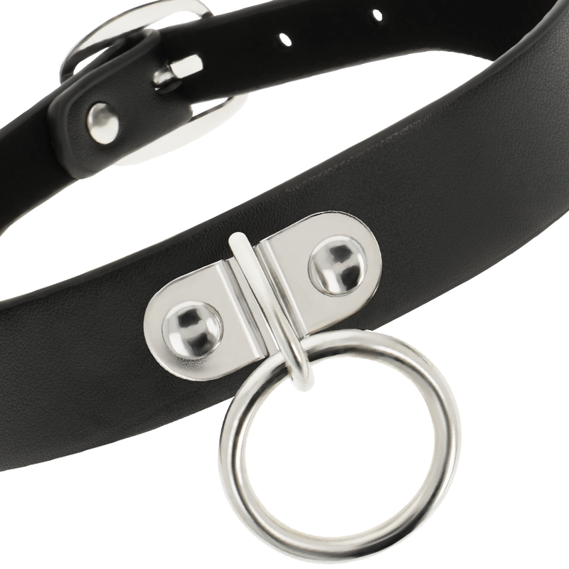 COQUETTE CHIC DESIRE - VEGAN LEATHER NECKLACE FETISH ACCESSORY