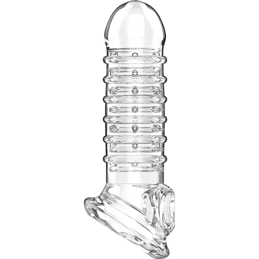 VIRLXL - PENIS EXTENSION AND SLEEVE V15 TRANSPARENT