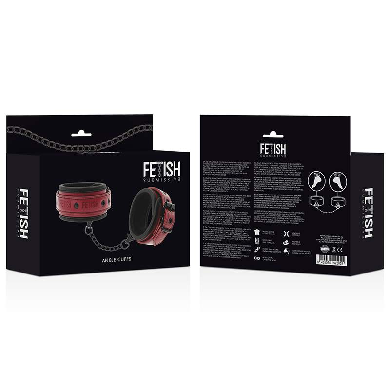 FETISH SUBMISSIVE DARK ROOM - ANCHOVIES MADE OF VEGAN LEATHER WITH NEOPRENE LINING