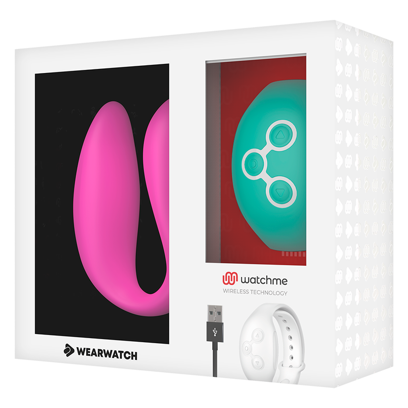 WEARWATCH - DUAL-TECHNOLOGY-WATCHME-VIBRATOR FUCHSIA / SEAWATER